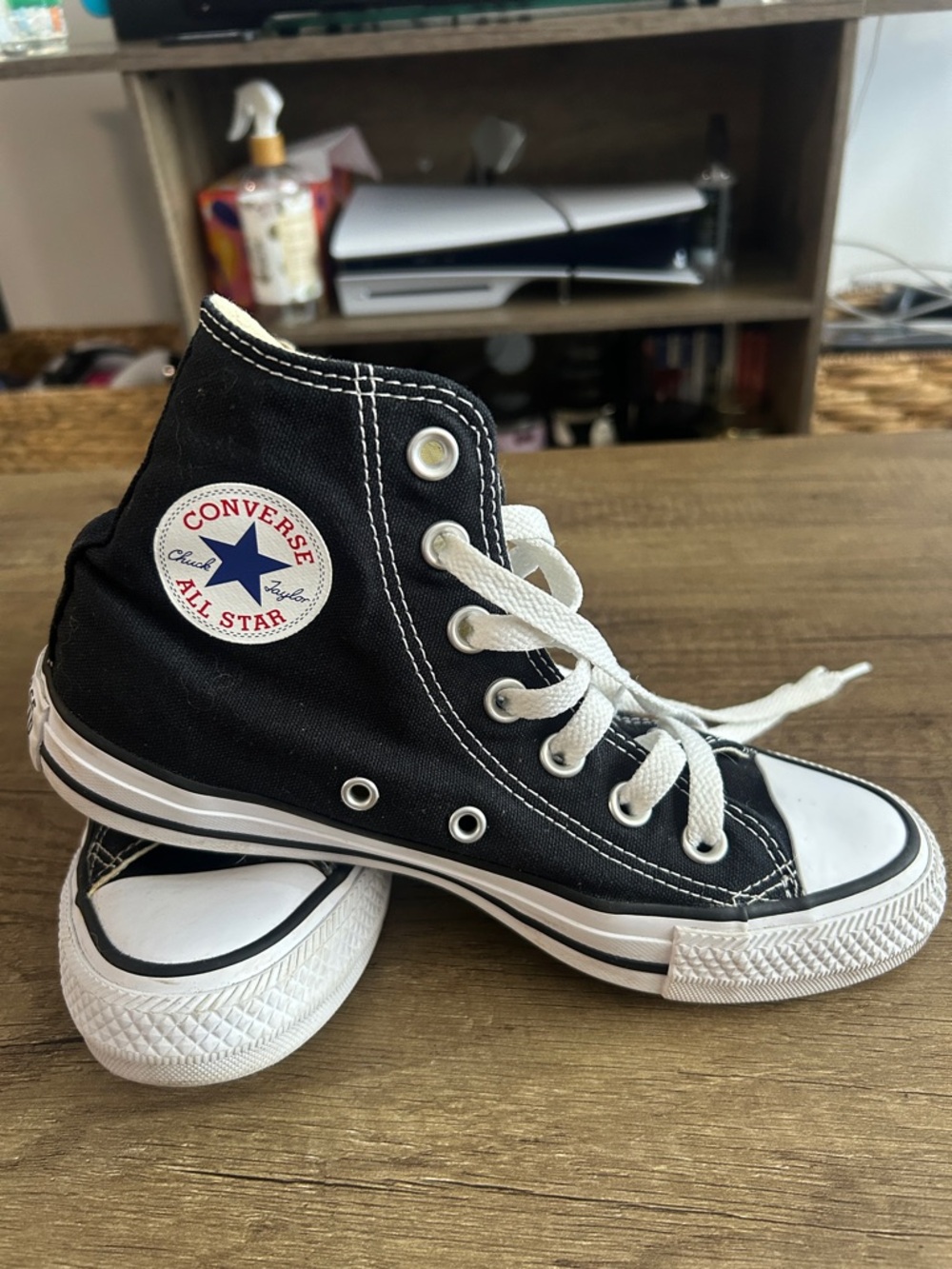 Converse All Star Black High Top Sneakers Worn Once
